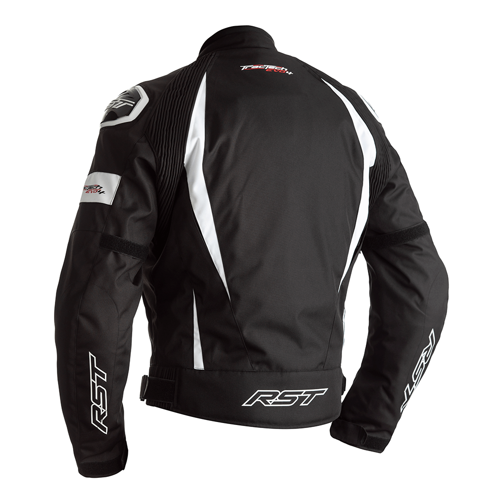 RST Tractech Evo 4 CE Mens Textile Jacket - Black / White .