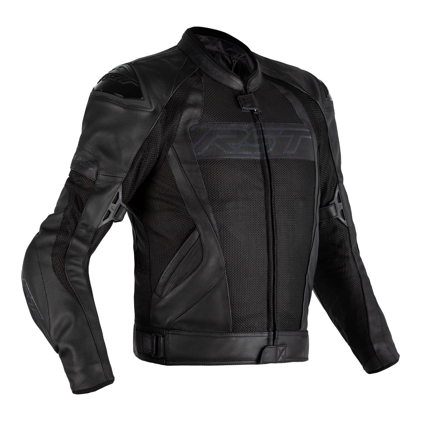 RST Tractech Evo 4 Leather Mesh CE Mens Jacket - Black