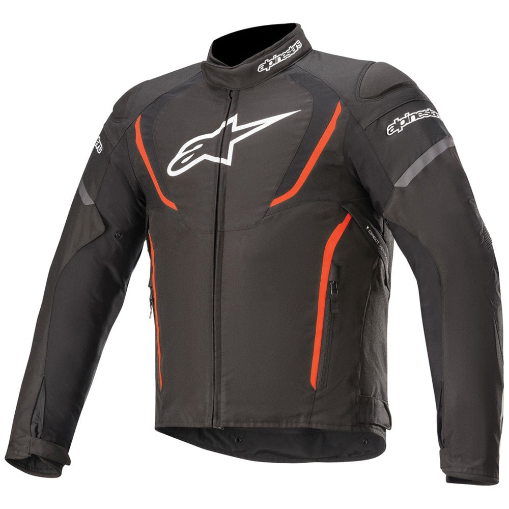 Alpinestars T-Jaws V3 Waterproof Textile Jacket - Black / Red Fluo