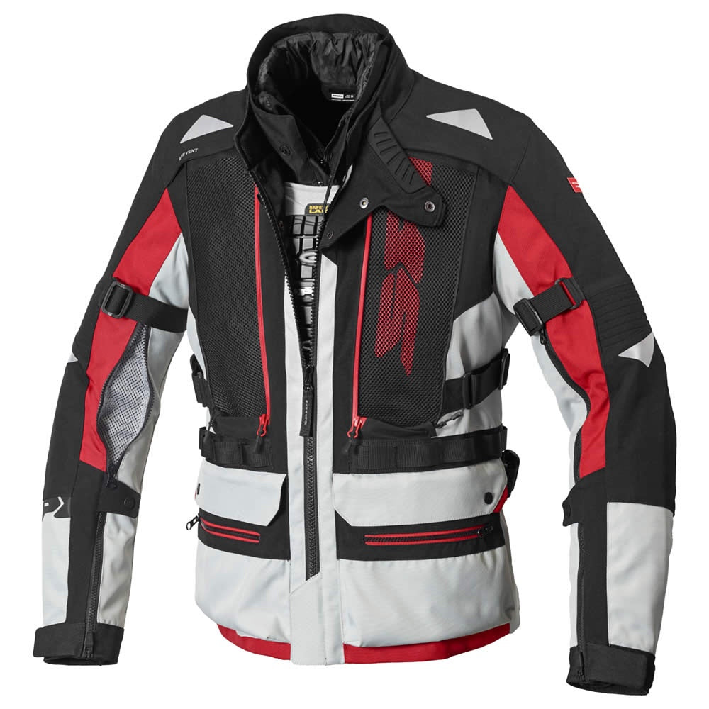 Spidi All Road CE AA Waterproof Textile Jacket - Black / Red