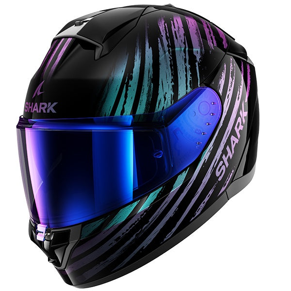 Shark Ridill 2 Full Face Helmet - ASSYA KXK - Black / Iridescent