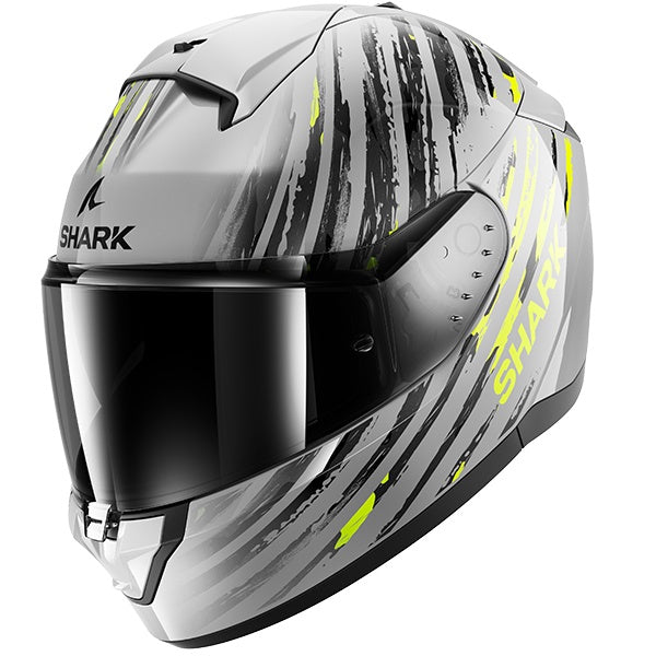 Shark Ridill 2 Full Face Helmet - ASSYA SAY - Silver / Fluo Yellow