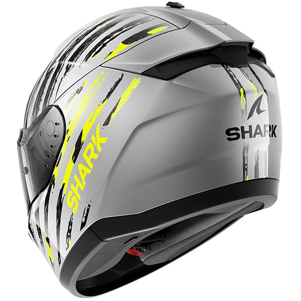 Shark Ridill 2 Full Face Helmet - ASSYA SAY - Silver / Fluo Yellow