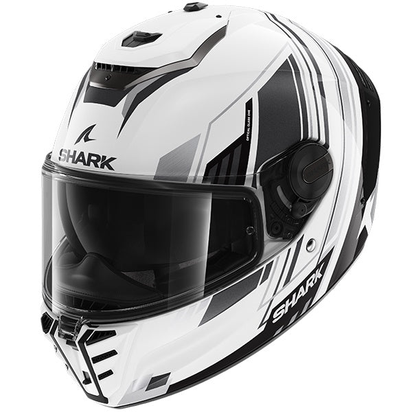 Shark Spartan RS Full Face Helmet - BYHRON WKU - White / Black