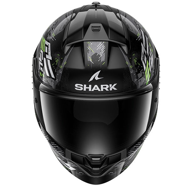 Shark Ridill 2 Full Face Helmet - MOLOKAI KSG - Black / Green