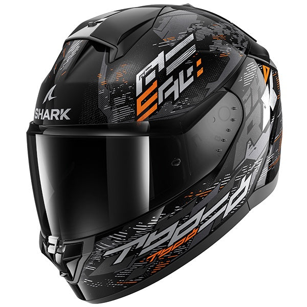 Shark Ridill 2 Full Face Helmet - MOLOKAI KSO - Black / Orange