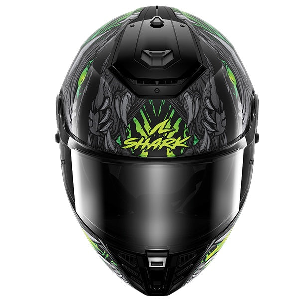 Shark Spartan RS Full Face Helmet - SHAYTAN KGA - Black / Green