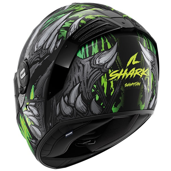 Shark Spartan RS Full Face Helmet - SHAYTAN KGA - Black / Green