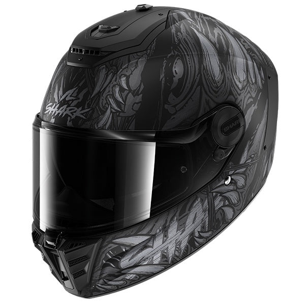 Shark Spartan RS Full Face Helmet - SHAYTAN KAA - Matt Black / Grey