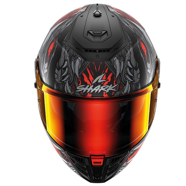 Shark Spartan RS Full Face Helmet - SHAYTAN KRA - Matt Black / Red