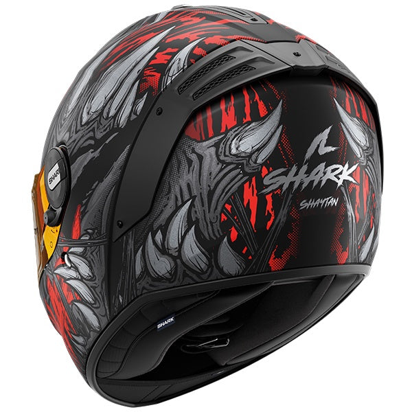 Shark Spartan RS Full Face Helmet - SHAYTAN KRA - Matt Black / Red