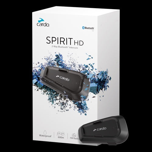 Cardo Spirit HD Bluetooth Intercom - Single Pack