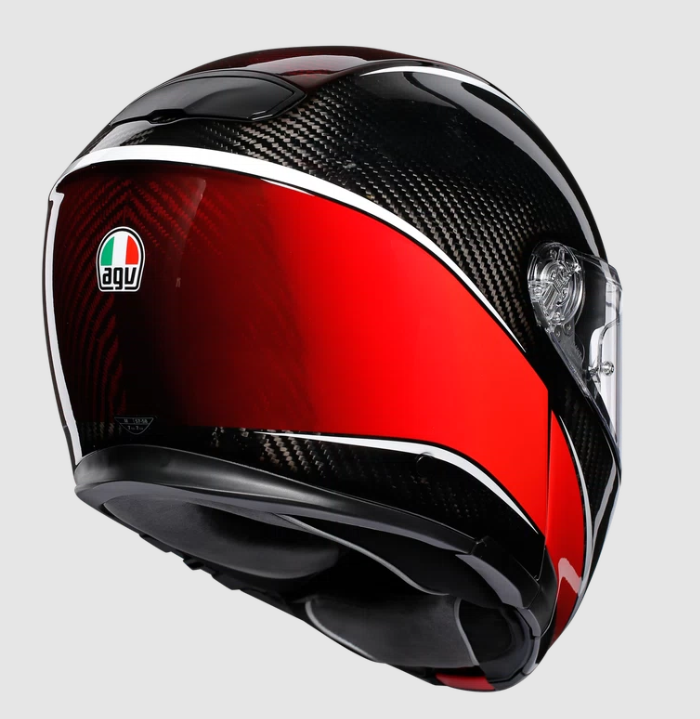 AGV Sports Modular Aero Carbon Flip Front Helmet - Red