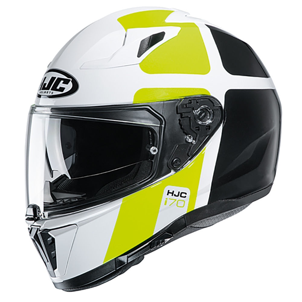 HJC I70 Full Face Helmet Prika - Yellow / White / Black