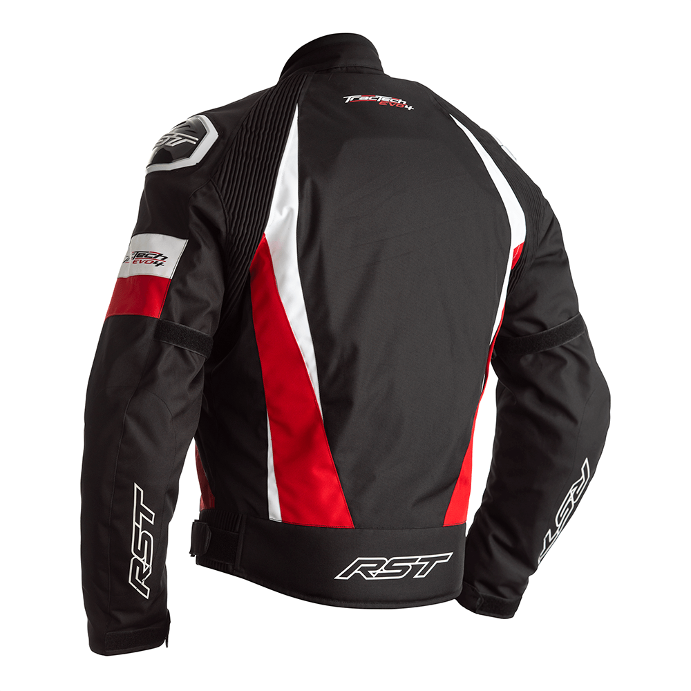 RST Tractech Evo 4 CE Mens Textile Jacket - Black / Red .