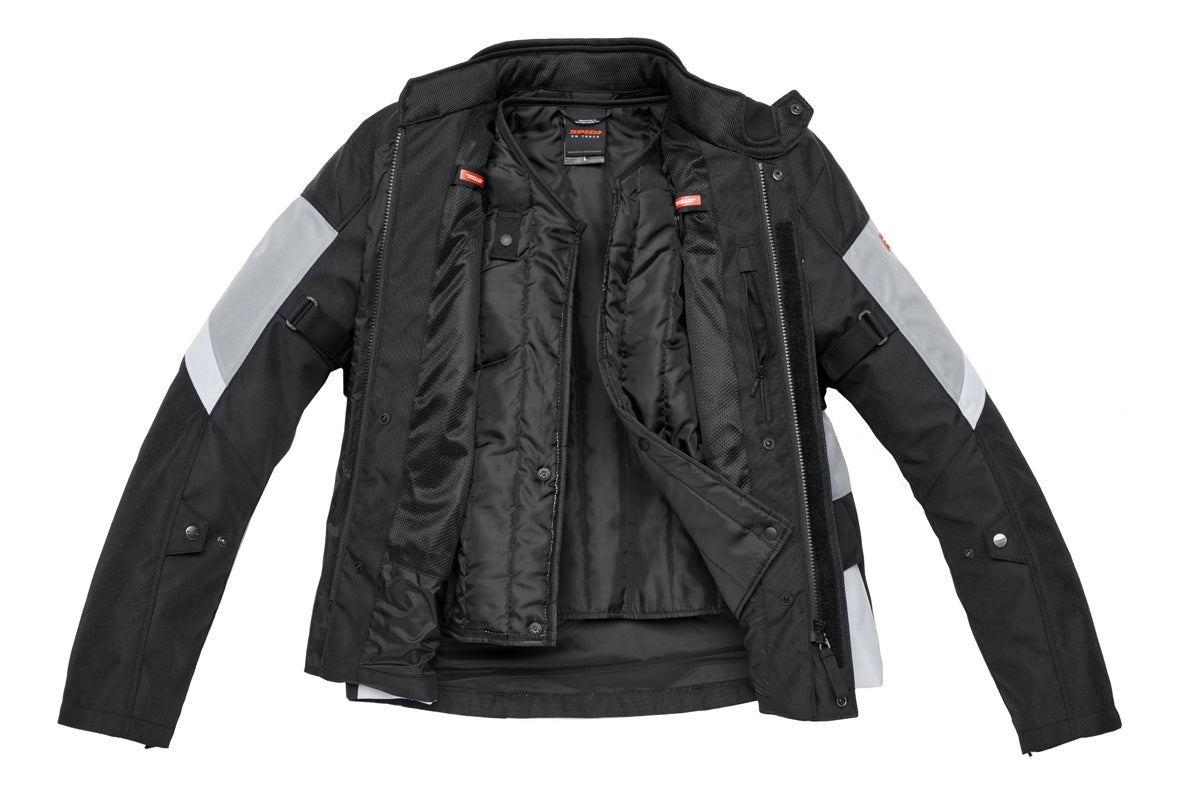 Spidi H2OUT Traveler 2 CE Textile Jacket - Black / Grey