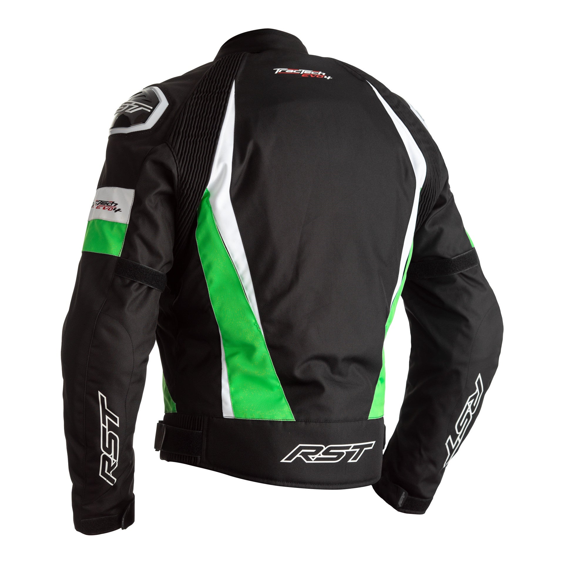 RST Tractech Evo 4 CE Mens Textile Jacket - Black / Green .