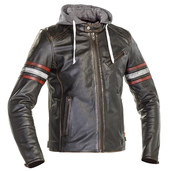 Richa Toulon 2 Men's Leather Jacket - Black / Red .