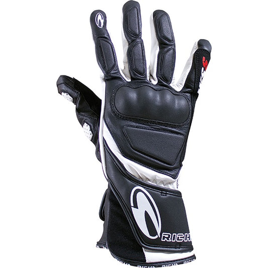 Richa WSS Leather Gloves - Black / White