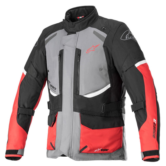 Alpinestars Andes V3 Drystar Jacket - Dark Grey / Black / Bright Red