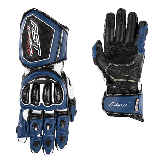 RST Tractech Evo 4 CE Mens Gloves - Blue / White / Black