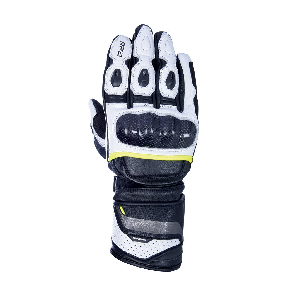 Oxford RP-2 2.0 Sports Gloves - Stealth Black / White / Fluo