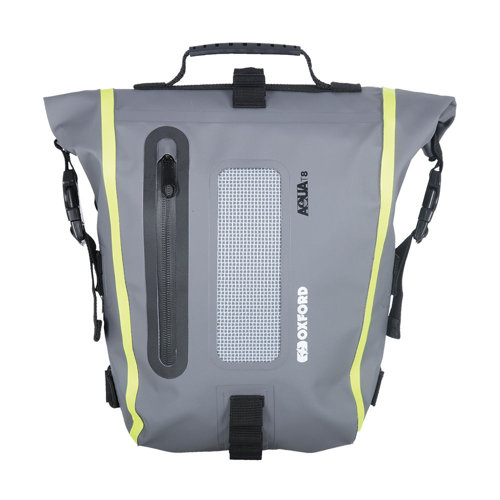 Oxford AQUA T8 TAIL BAG - BLACK/GREY/FLUO