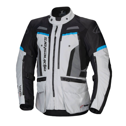 Alpinestars Bogota Pro Drystar Jacket - Ice Grey / Black / Cyan