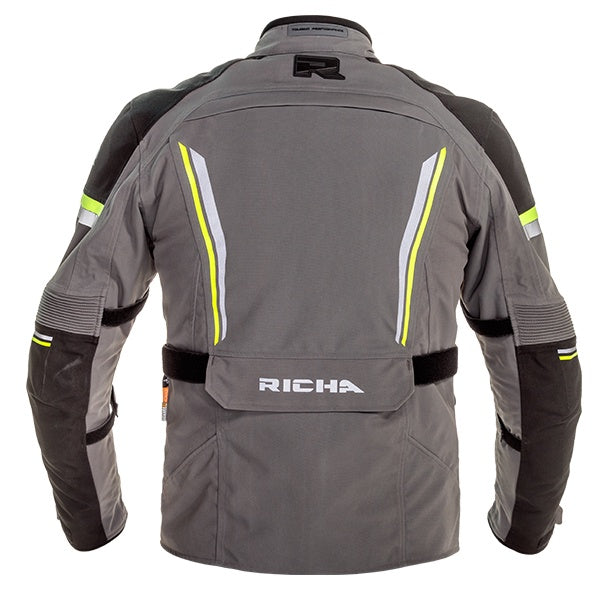 Richa Infinity 2 Pro Laminated Men's Textile Jacket - Titanium / Fluo Yellow