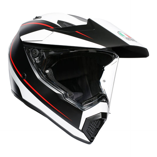 AGV AX9 Adventure Helmet - Pacific Road Matt Black / White / Red