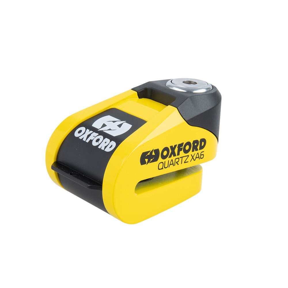 Oxford Quartz XA6 Alarm Disc Lock - Yellow / Black