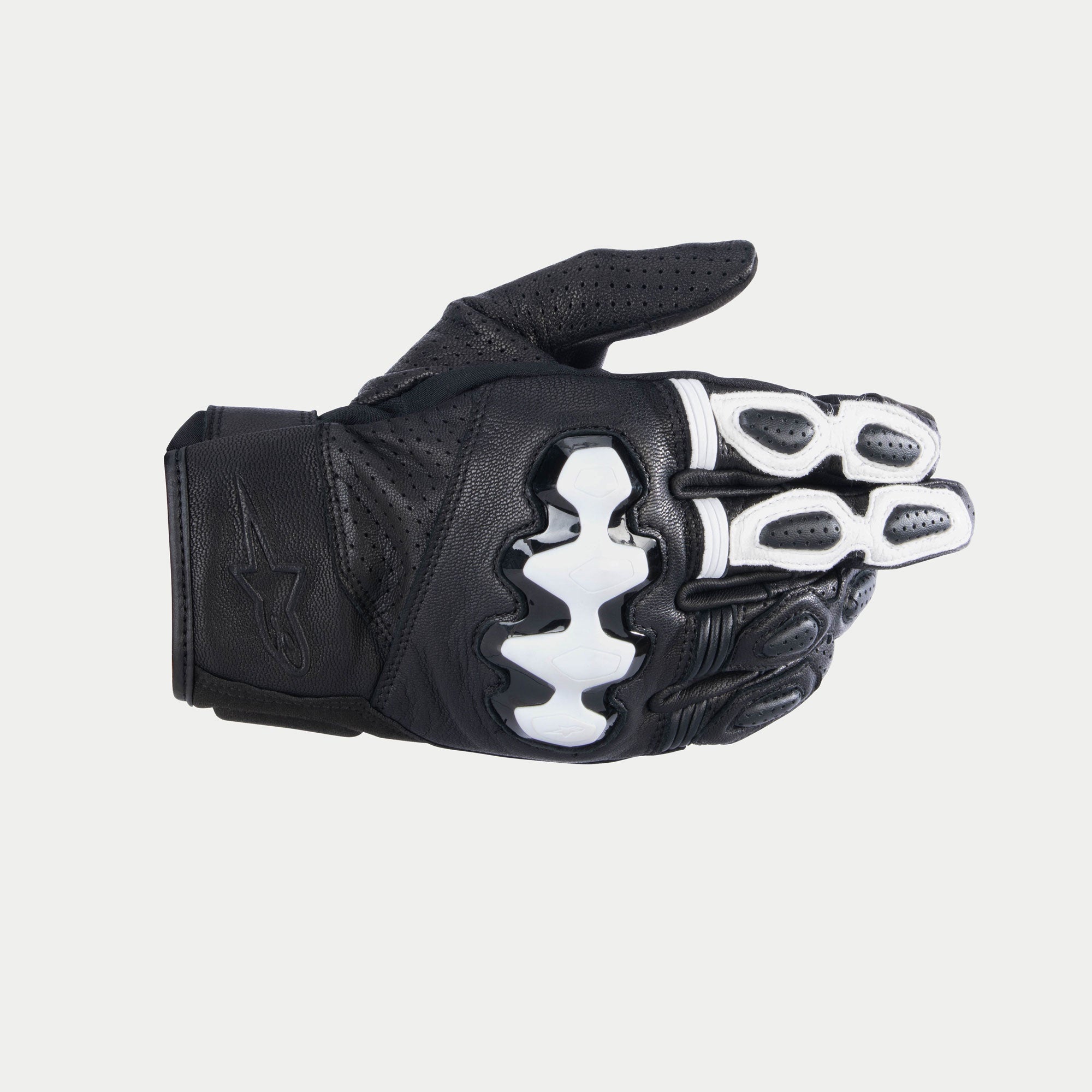 Alpinestars Celer V3 Short Leather Gloves - Black / White