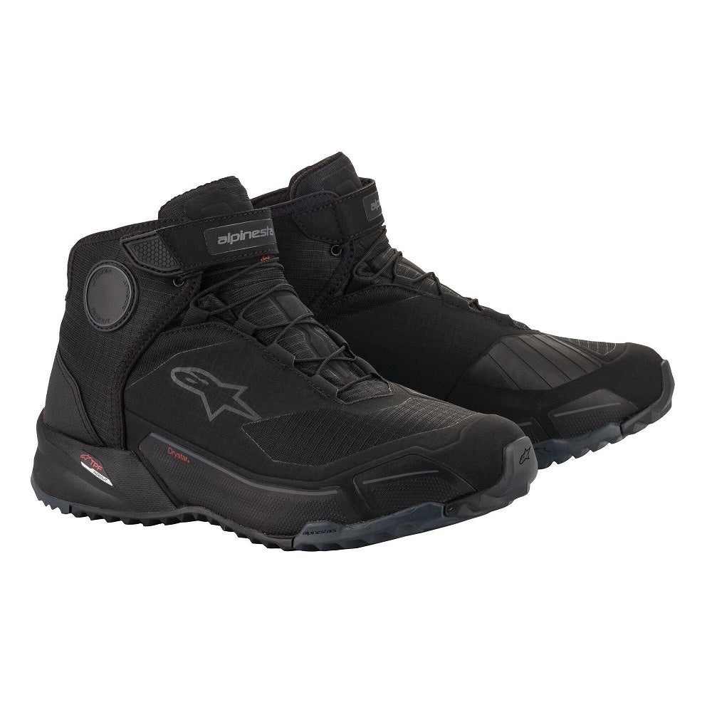 Alpinestars CR-X Drystar Riding Shoes - Black / Black