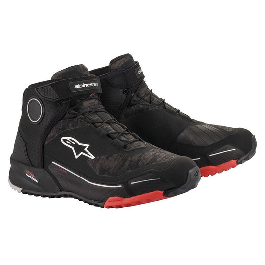 Alpinestars CR-X Drystar Riding Shoes - Black / Camo / Red