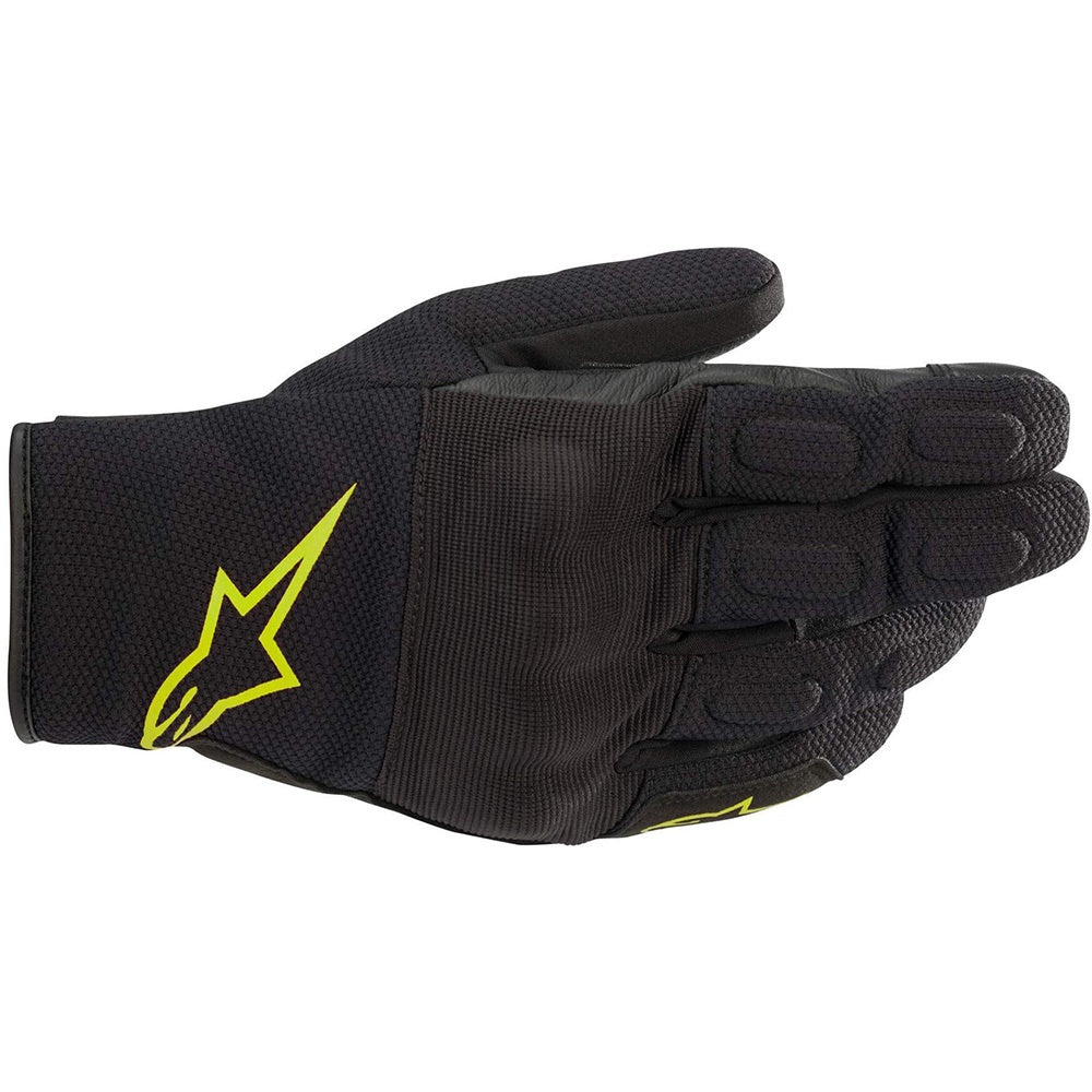 Alpinestars S Max Drystar Waterproof Gloves - Black / Yellow Fluo