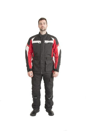 Trik Moto M105 3/4 City Waterproof Jacket - Black / Red