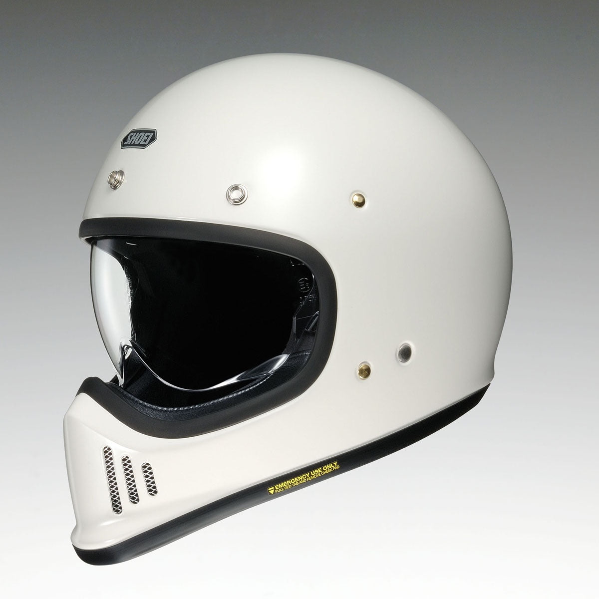 Shoei Ex-Zero Retro Helmet - Plain Off-White