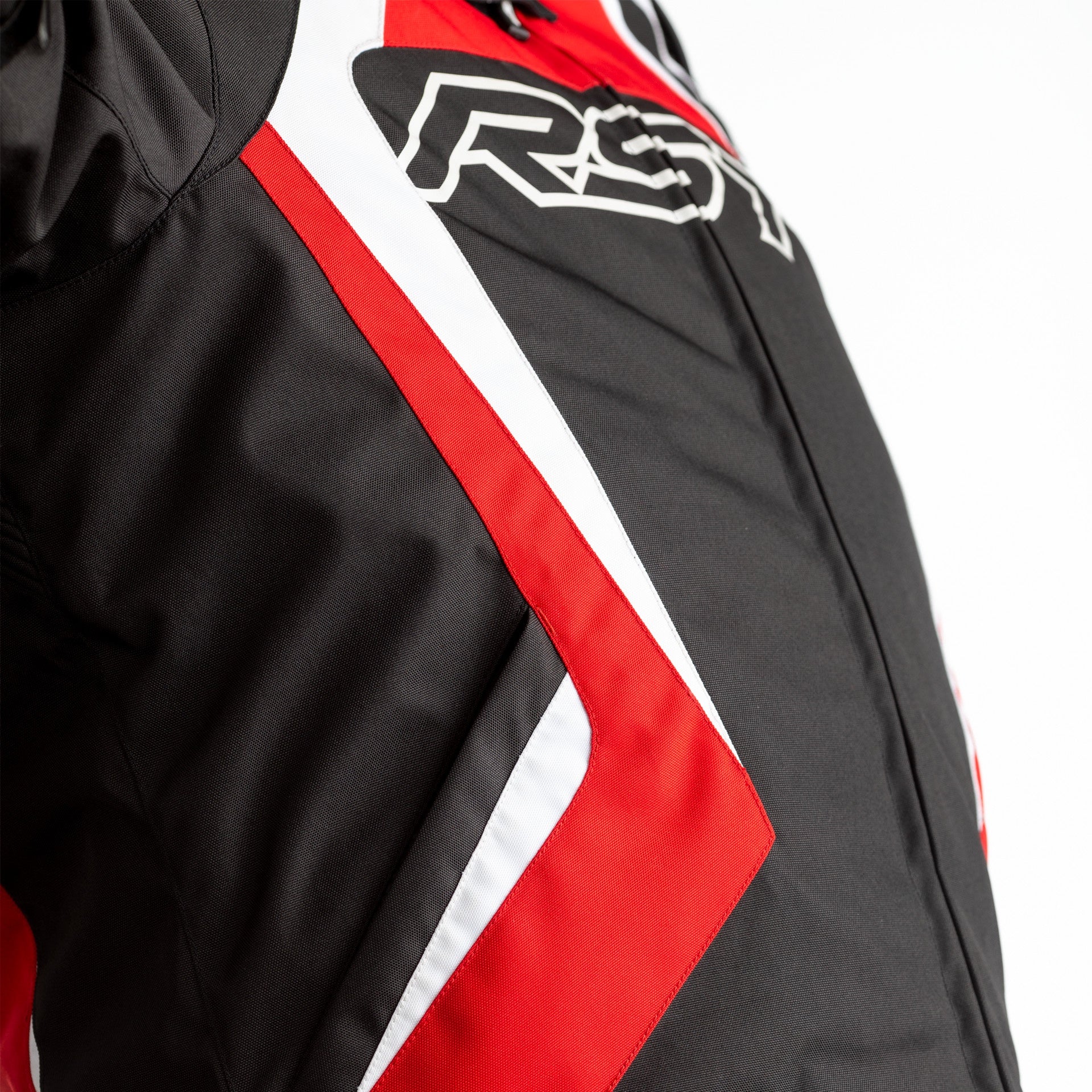 RST Tractech Evo 4 CE Mens Textile Jacket - Black / Red .