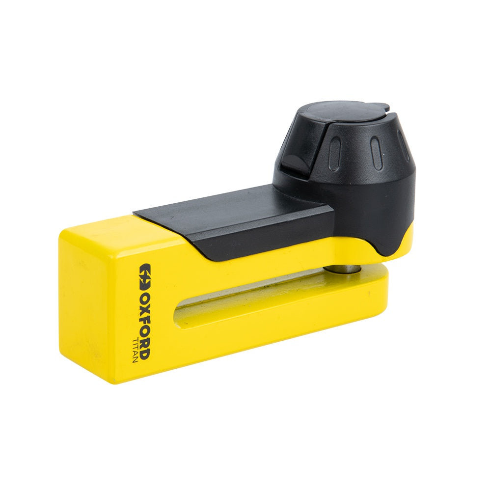 Oxford Titan 10mm Pin Disc Lock - Yellow