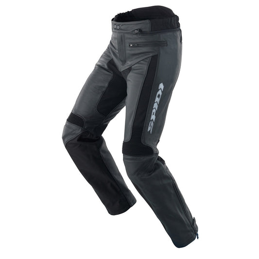 Spidi Teker Leather Sports Touring Trousers - Deep Black