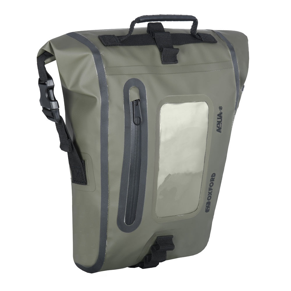 Oxford Aqua M8 Magnetic Tank Bag - Khaki / Black