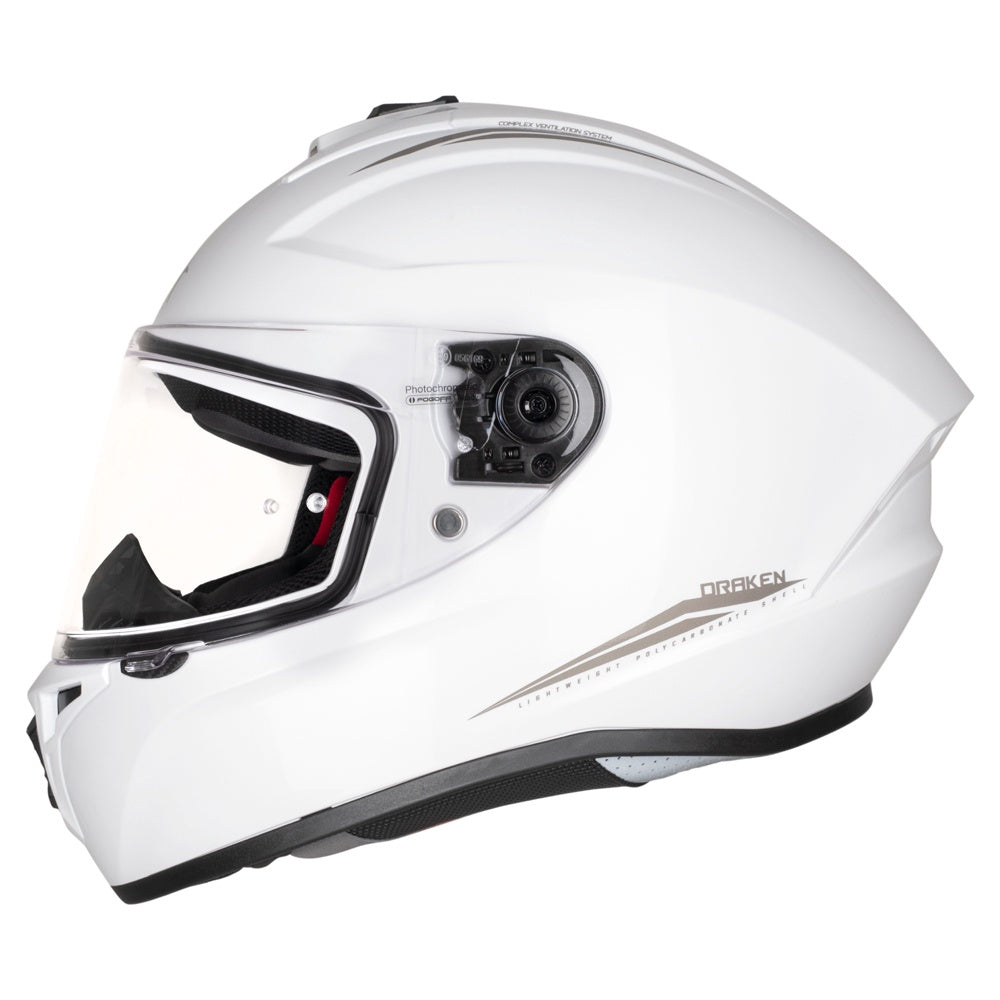 MT Draken Full face Helmet - Gloss Pearl White