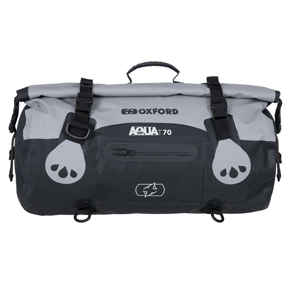 Oxford AQUA T-70 ROLL BAG - GREY/BLACK