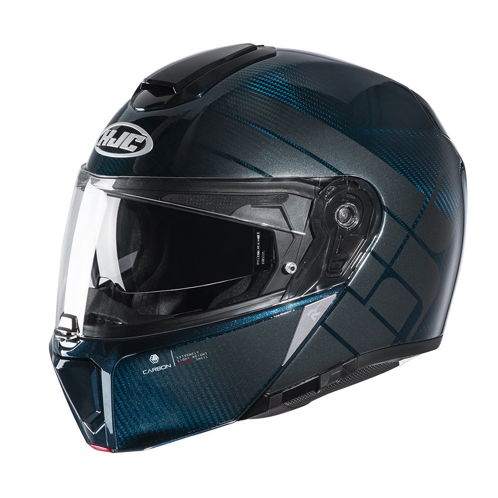 HJC RPHA 90S Flip Front Modular Helmet - Balian Carbon Blue