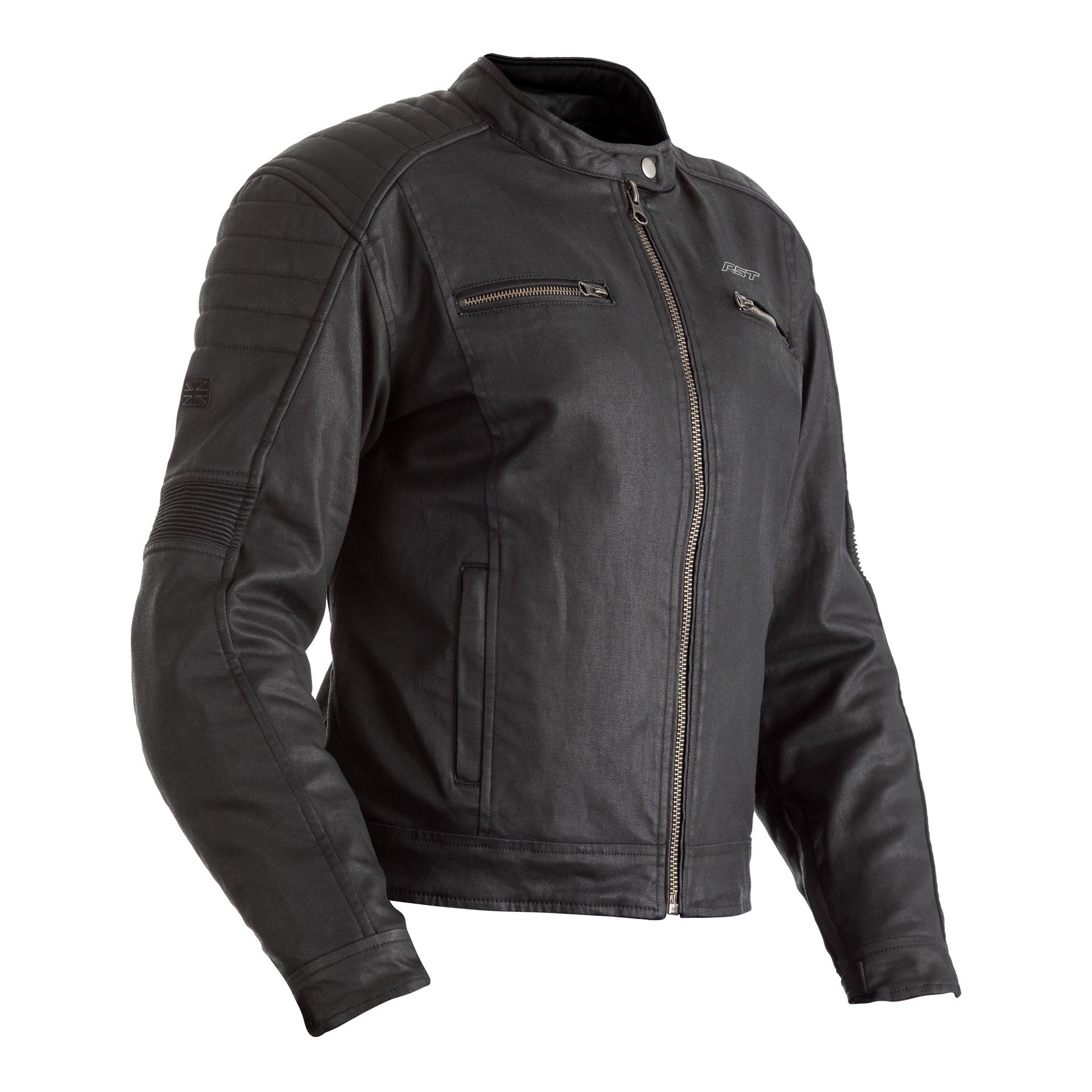 RST x Kevlar���� Brixton CE Ladies Wax Textile Jacket - Black .