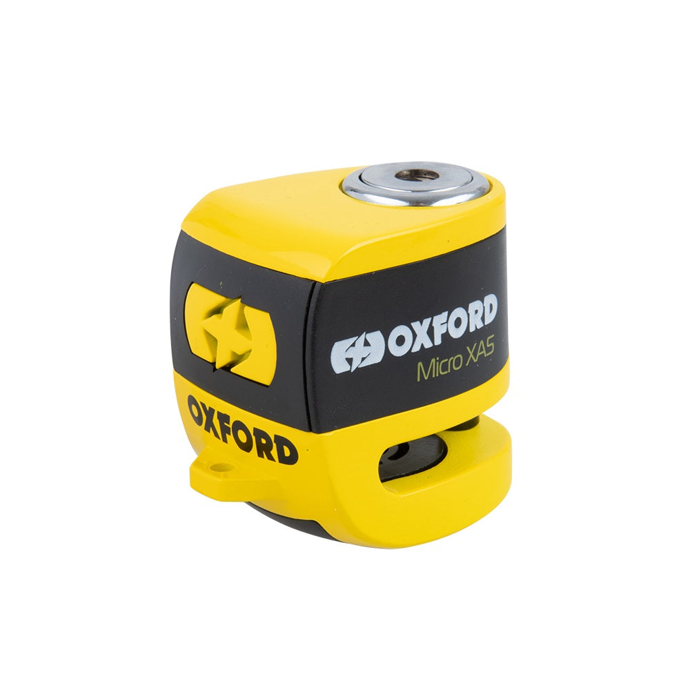 Oxford Micro XA5 Alarm Disc Lock Yellow/Black