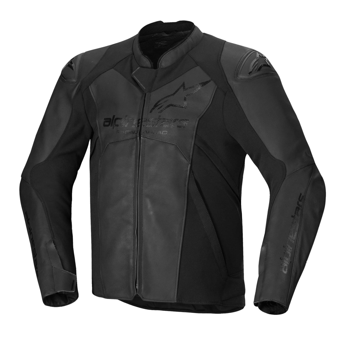 Alpinestars Faster V3 Airflow Leather Jacket - Black / Black