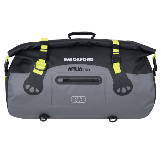 Oxford AQUA T-50 ROLL BAG - BLACK/GREY/FLUO