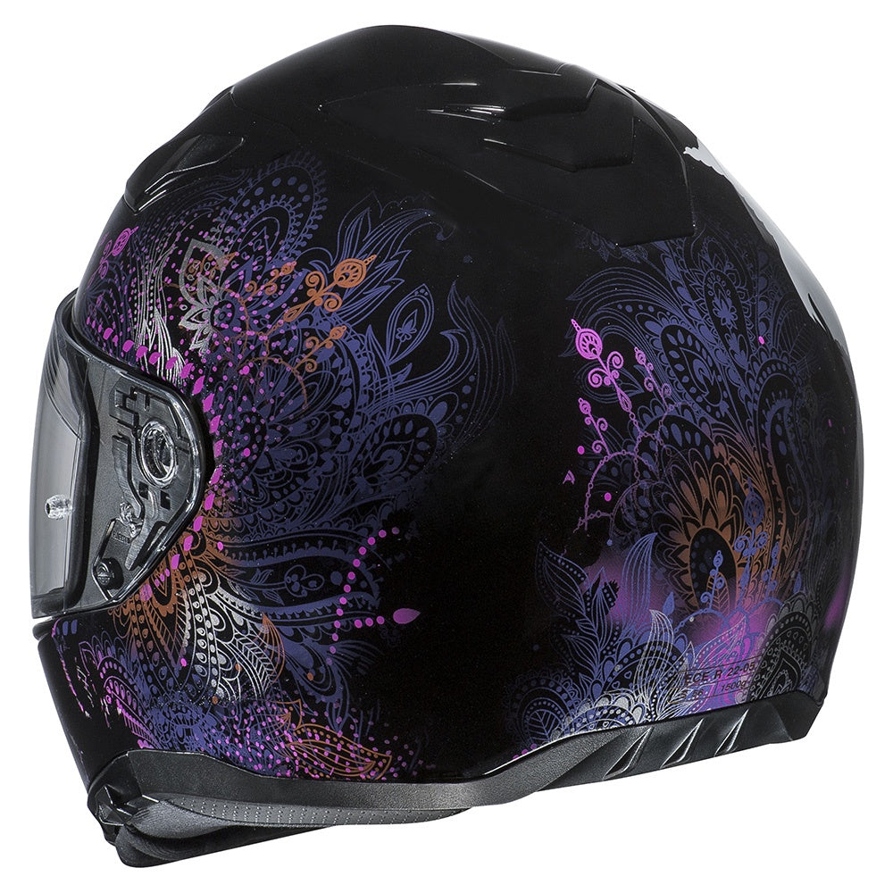 HJC I70 Full Face Helmet Varok - Black Pink Purple