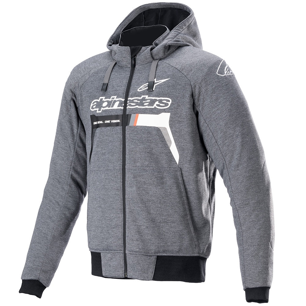 Alpinestars Chrome Ignition Hoodie - Melange / Grey / White